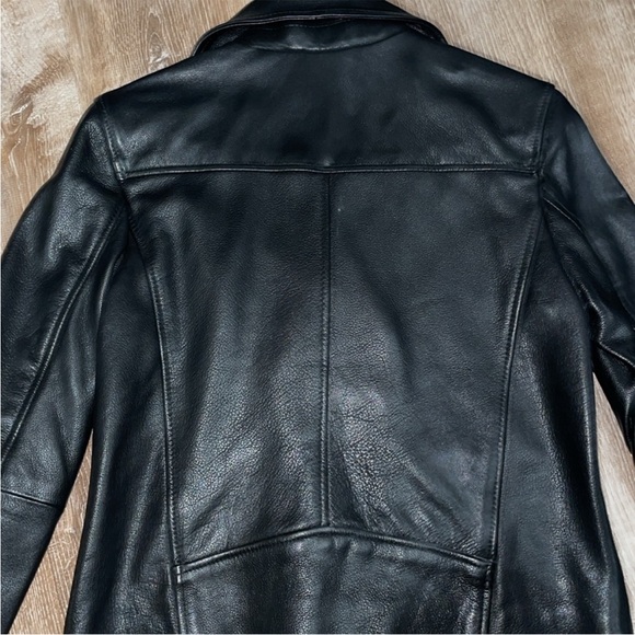 NWT H&M Genuine Leather Biker Jacket - Picture 6 of 8